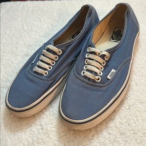 Vans Classic Blue and White Lace-Up Sneakers Size 9.5W